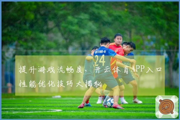 提升游戏流畅度，开云体育APP入口性能优化技巧大揭秘